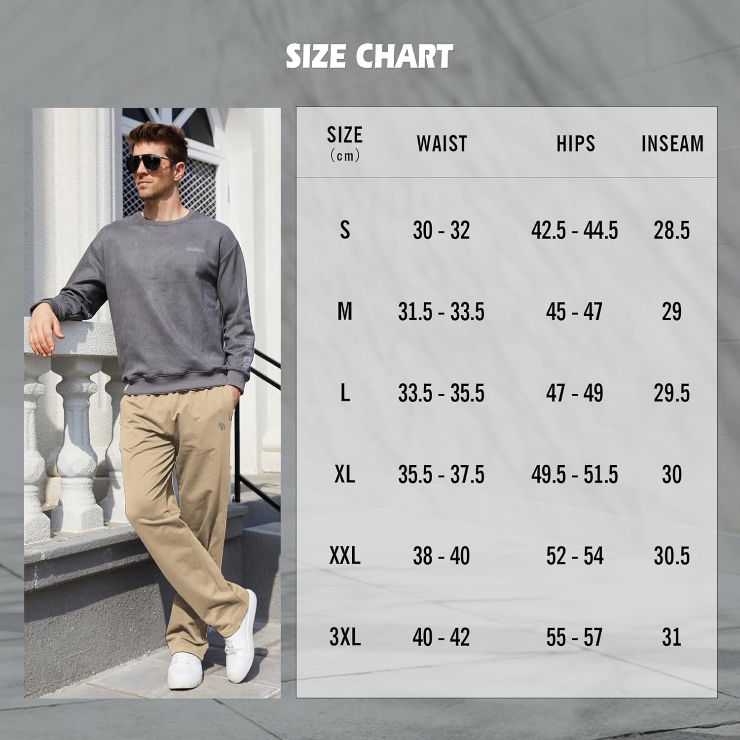HMIYA Men's Cotton Yoga Sweatpants - Casual Lounge Baggy Pants Athletic Jersey Pants with Open Bottom and Pockets