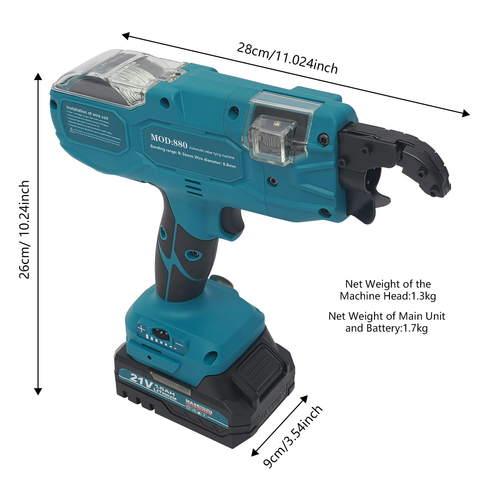 Máquina de encuadernación automática para 6-25/8-34/30-60 mm de diámetro (8