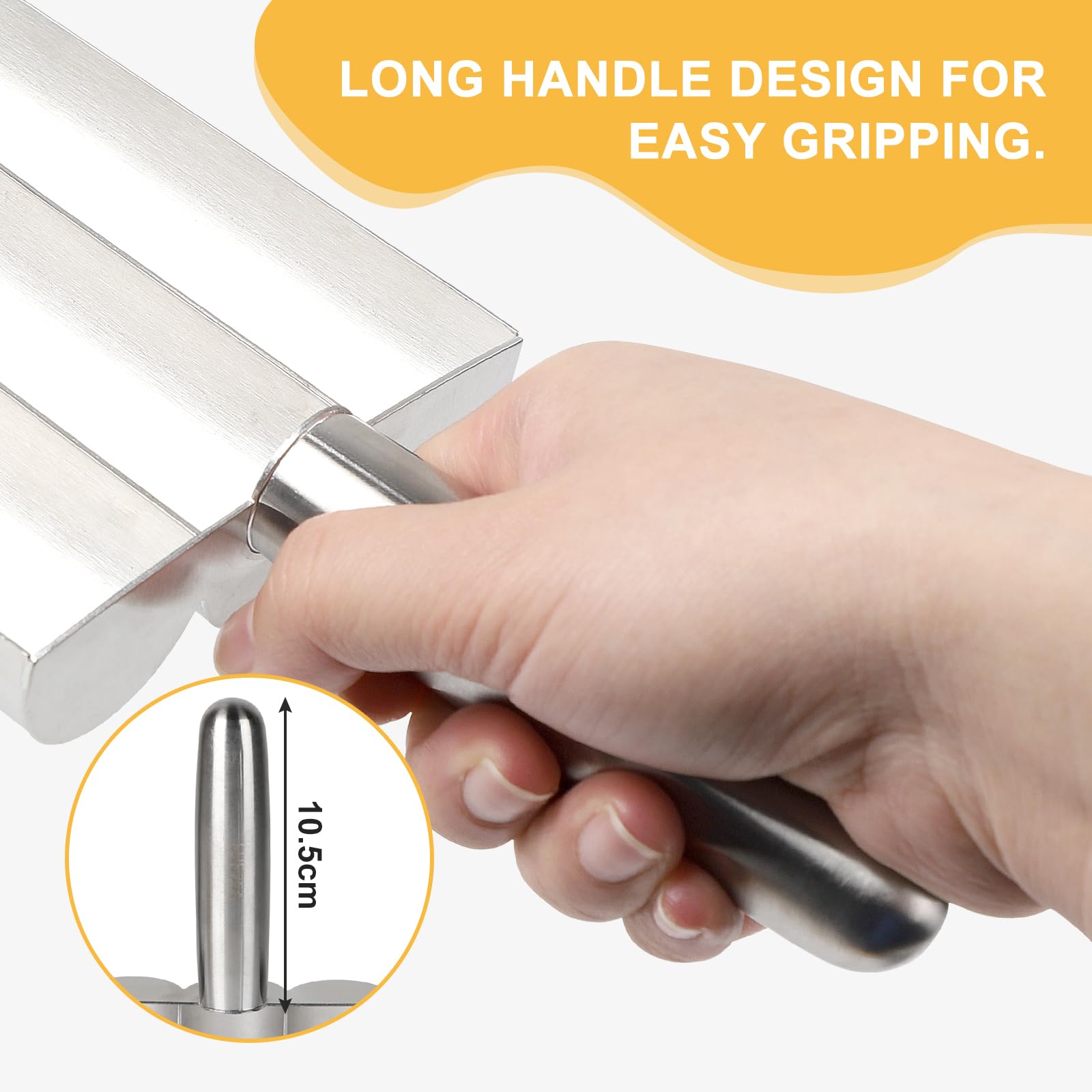 Stampo Per Polpette In Acciaio Inox - Triplo, Con Paletta - Facile Da Pulire, Niente Mani Unte - Foto 7