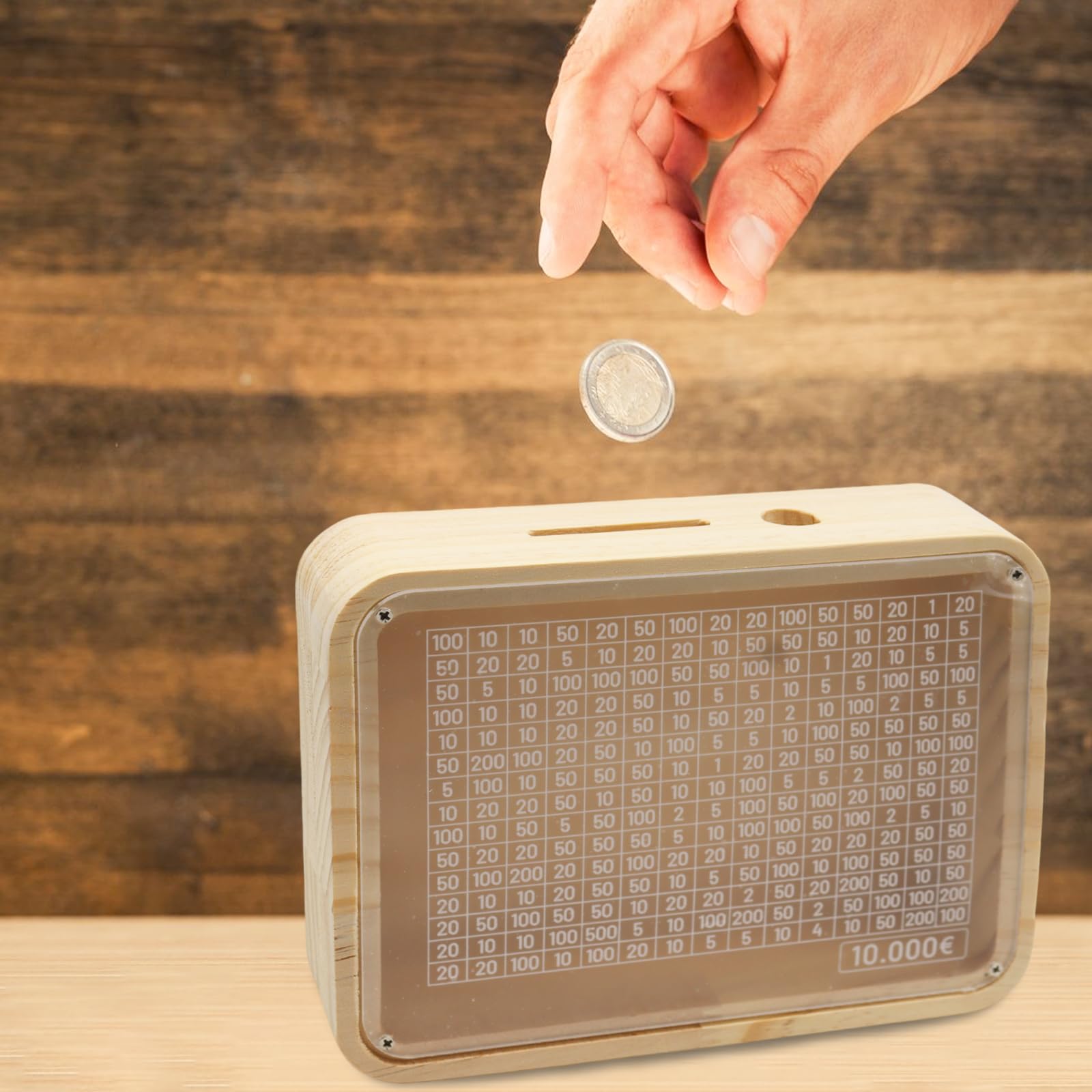 Tirelire En Bois, Tirelire Pour Objectif D'économie (2000