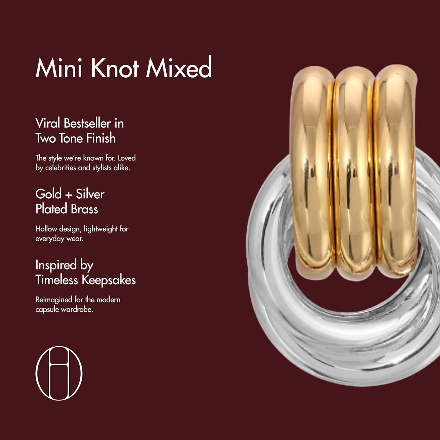 Heaven Mayhem Mini Knot Earrings – Sculptural Twisted Design – Lightweight - Image 7