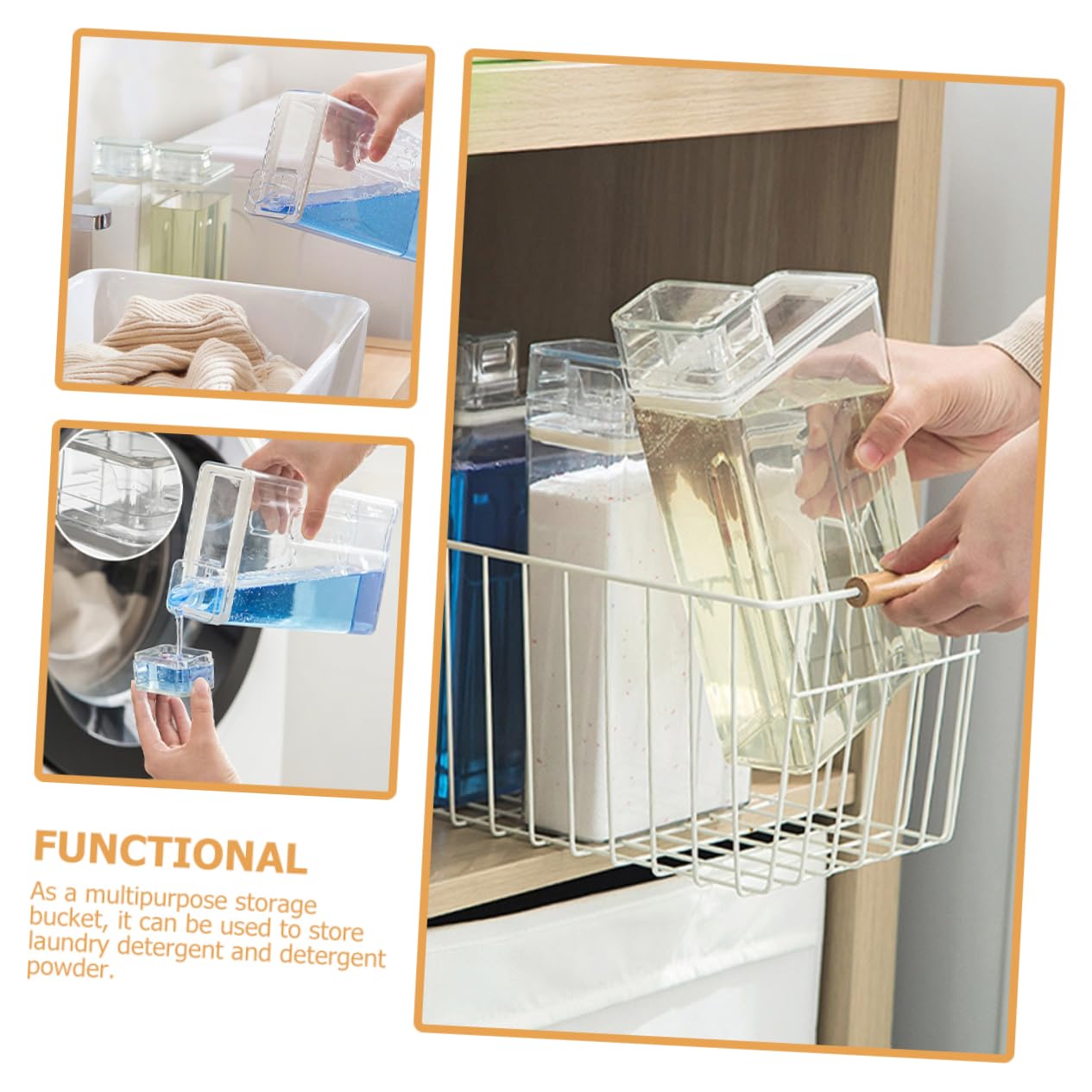 Cubo De Loción Rellenable Transparente 2 Piezas Gran Capacidad Plástico Seguro para Detergente Líquido Uso Doméstico y Hotel Depósito para Almacenamiento De Lavandería