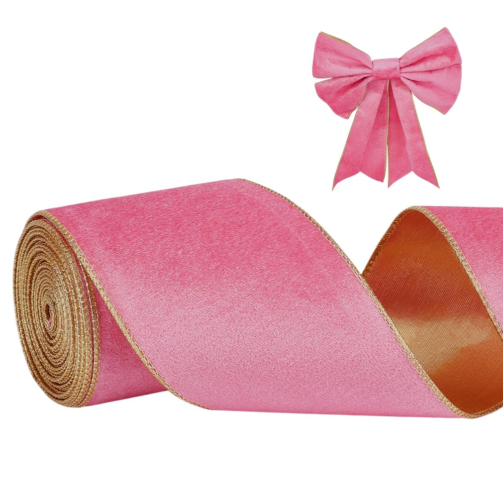 Ruban de velours large de 10 cm pour loisirs créatifs et couronnes