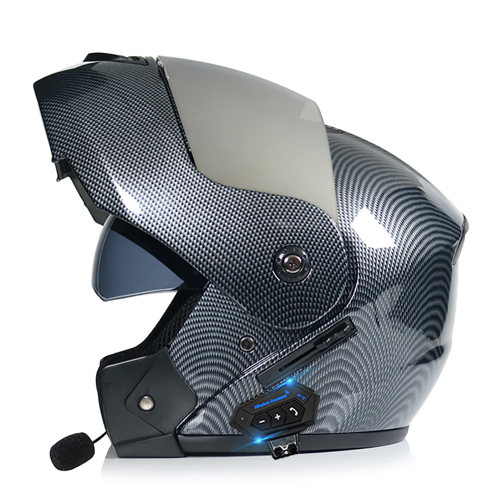 Buy Bluetooth Modular Full Face Motorcycle Helmets, Flip Up Helmet with