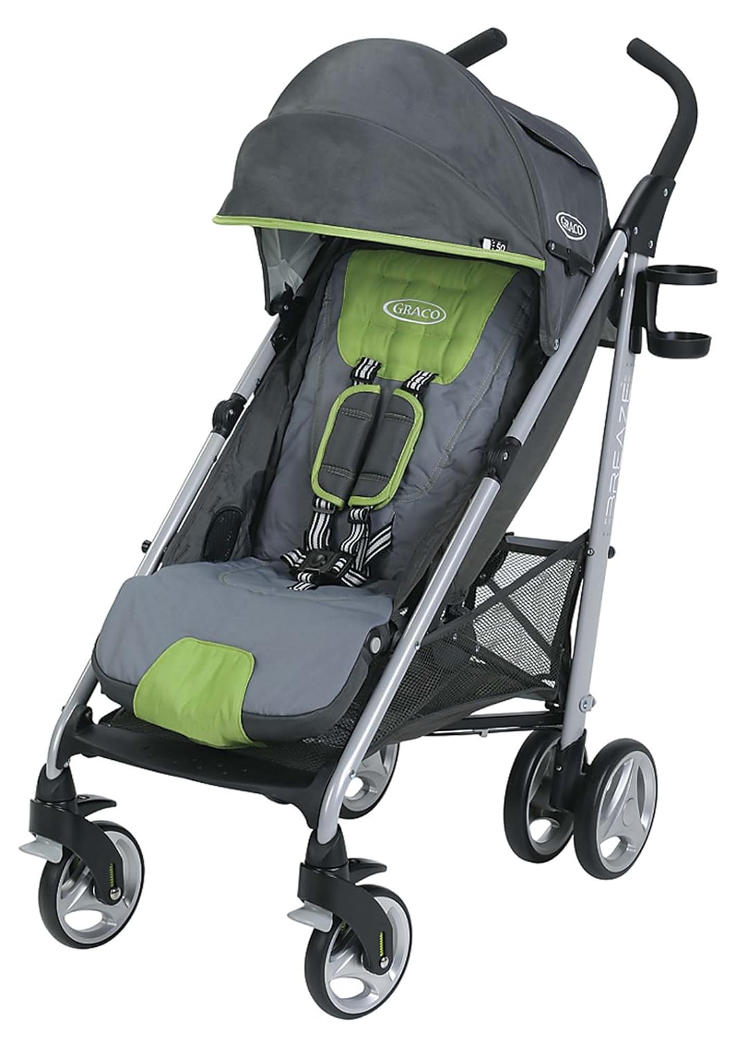 graco click connect stroller green