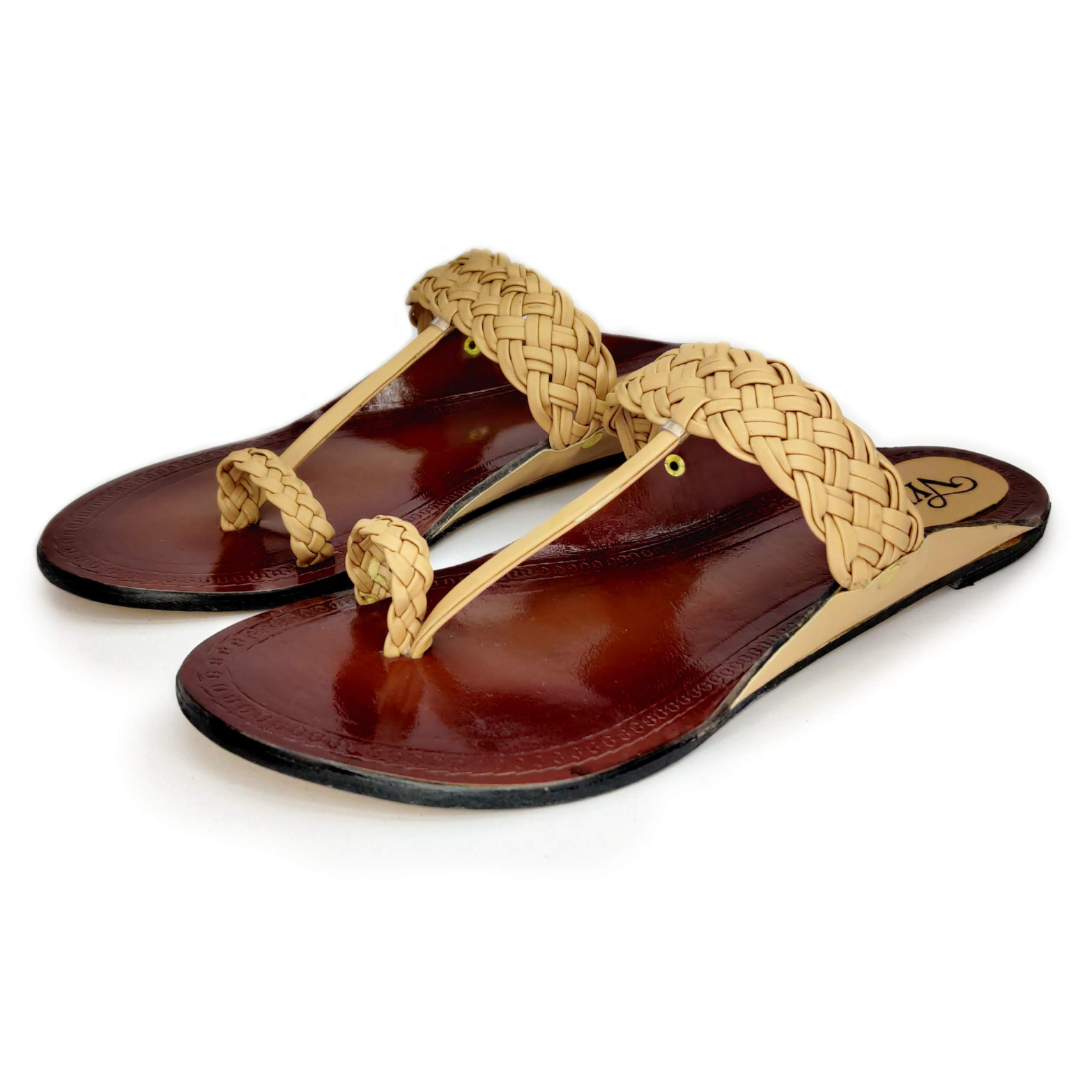 VYERI Womens Designer Handcrafted Geniune leather Flat (Beige-2003) (B08ZXWTV7T) Amazon Price History, Amazon Price Tracker