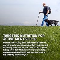 Vista 4 de Bronson ONE Daily Multivitamínico Multimineral Completo para Hombres 50+, 180 Tabletas