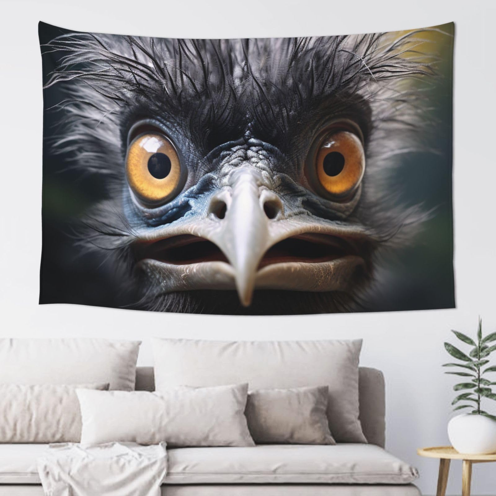 FodPand Emu Tapestry for Bedroom Aesthetic, Wall Hanging Tapestries Art Decor Backdrop Wall Tapestry for Dorm Living Room Funny Poster Party Banner Background 40" X 60"
