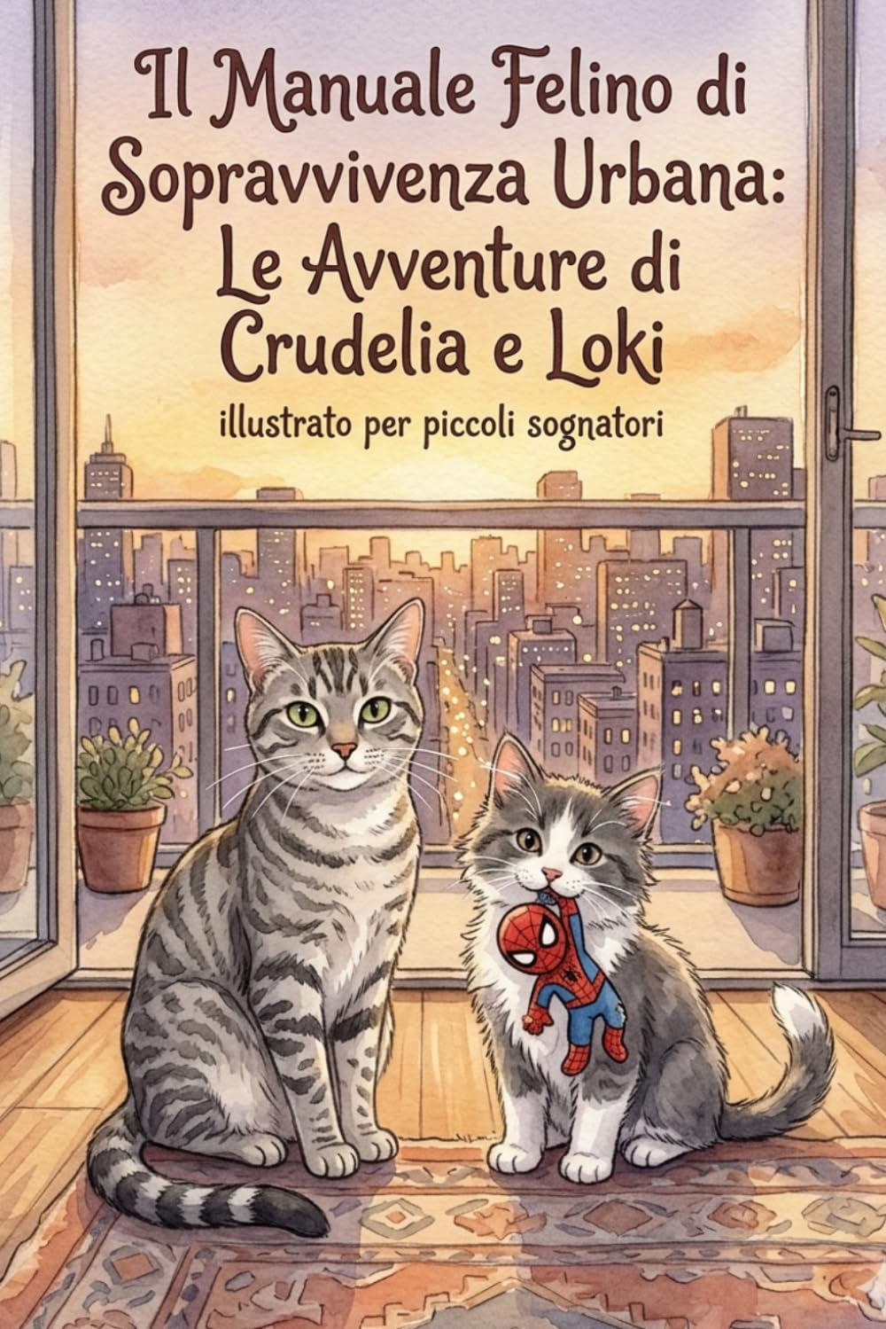 MANUALE FELINO DI SOPRAVVIVENZA URBANA: le avventure di Loki e Crudelia - illustrato per piccoli sognatori