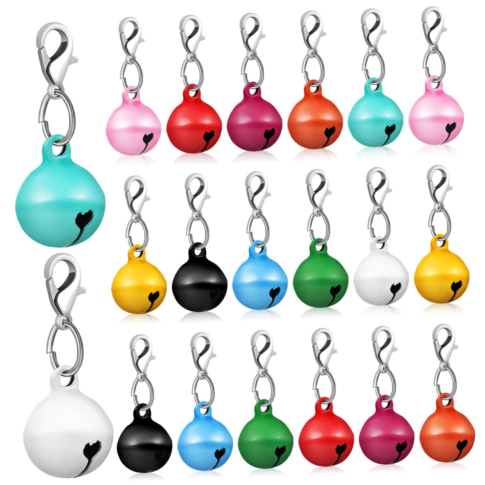 Sosoport 20pcs Small Bells Dog Collar Bell Pet Collar Hanging for Cats Dogs Cat Chain Accessories