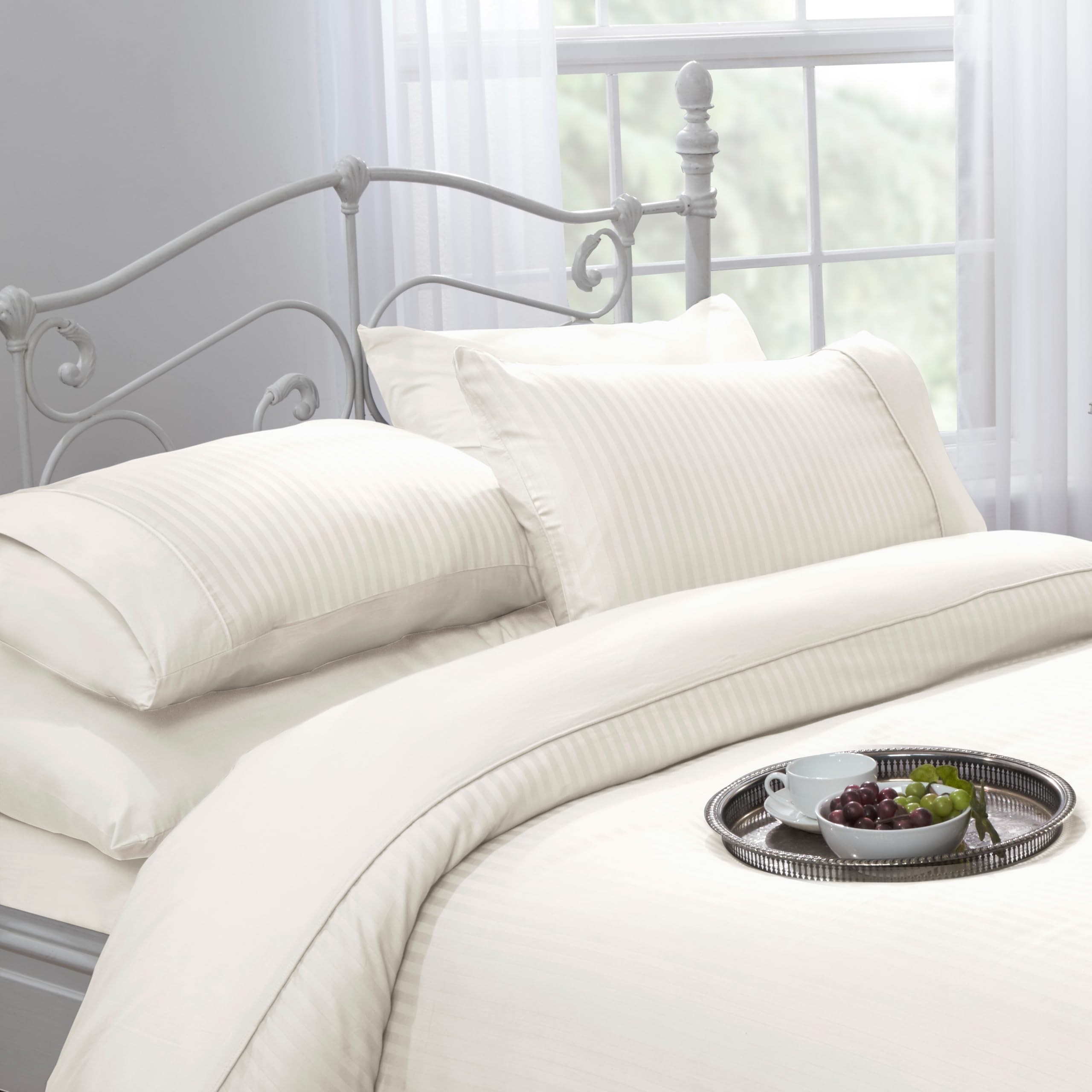 Rackhams Cream Ritz Duvet Cover Sets - Double