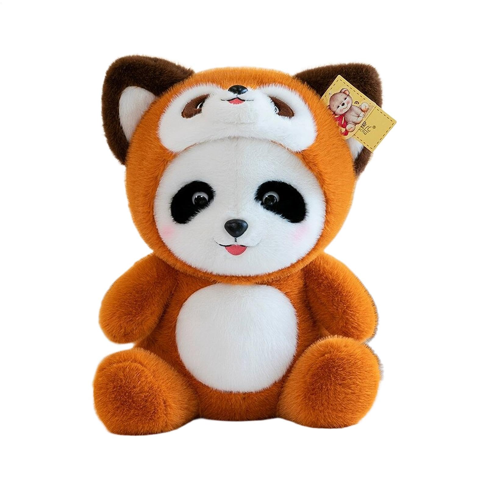 Panda en peluche douce, doudou raton laveur et jouet éveil pour chambre - 8