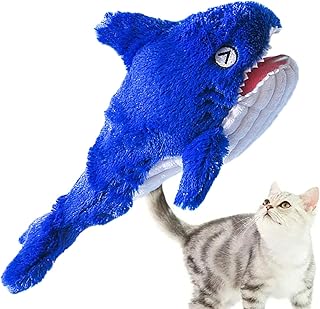 peixe gato interativo - Brinquedo Karp Pelúcia Dançante Realista com Catnip | pelúcia realista para gato, peixe, gato, brinquedo para gato, presente Hersil