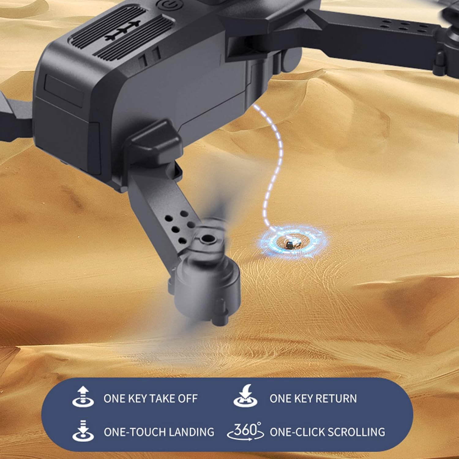 Qiopertar Mini dron 1080P con cámara FPV dual HD control remoto ...