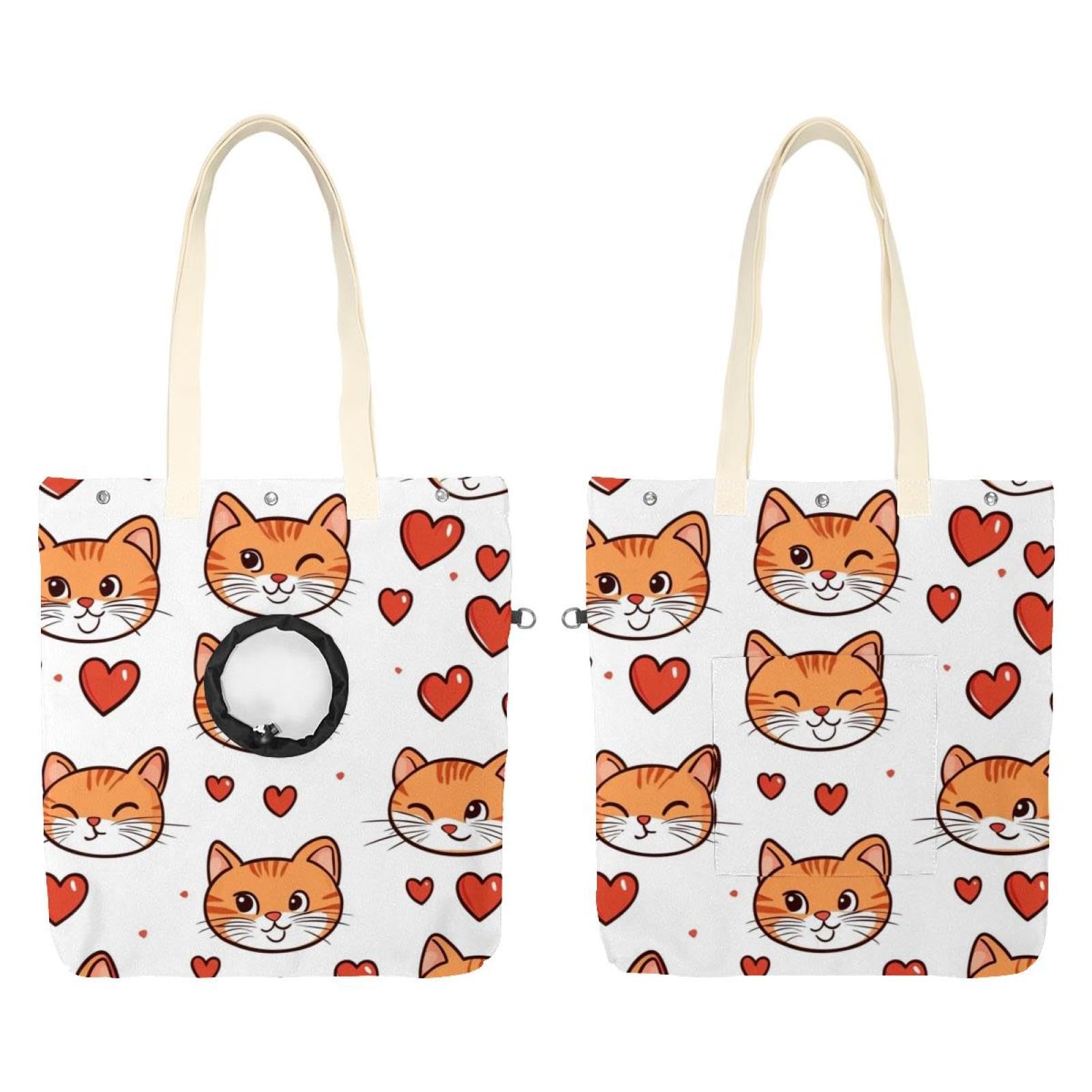 Sac de transport pour chat et chaton un cocon d'amour en toile pour rester ensemble