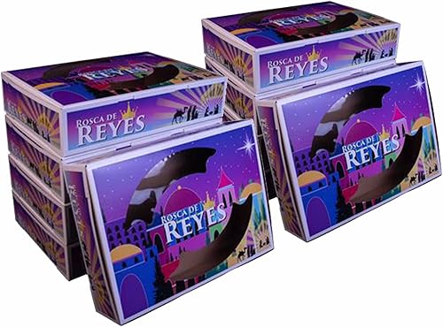 Caja para repostería con una ventana de plástico que se cierra, para rosca de reyes, de cartón Kraft color arcilla, de Southern Champion Tray 2370,