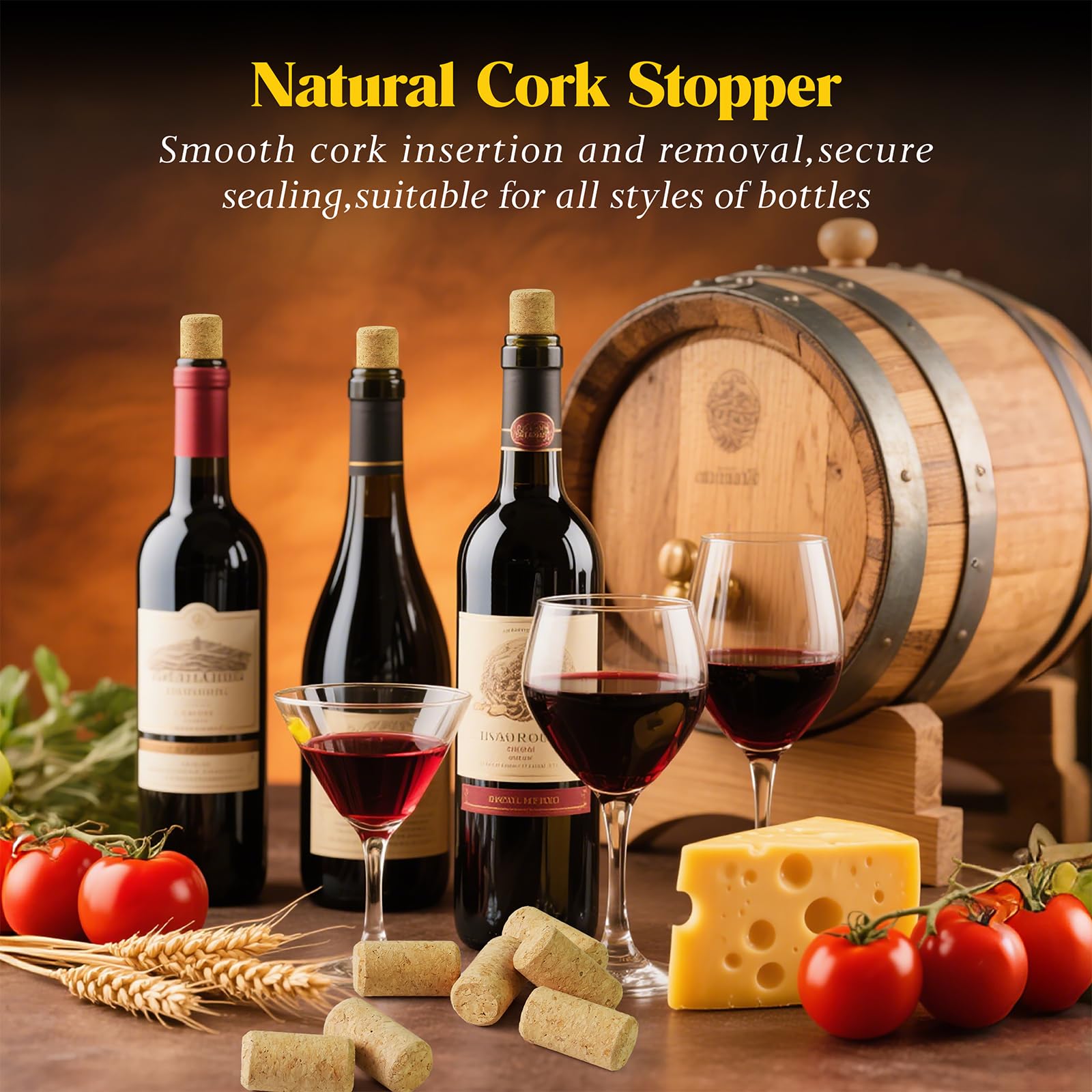 50 Pièces Bouchons en Liège 21x40mm,Bouchons en Liège Naturel Bouchon Bois Bouchon Liege Bouteille Vin,Bouchon Bouteille pour Vin,Bière et le Bricolage - 5