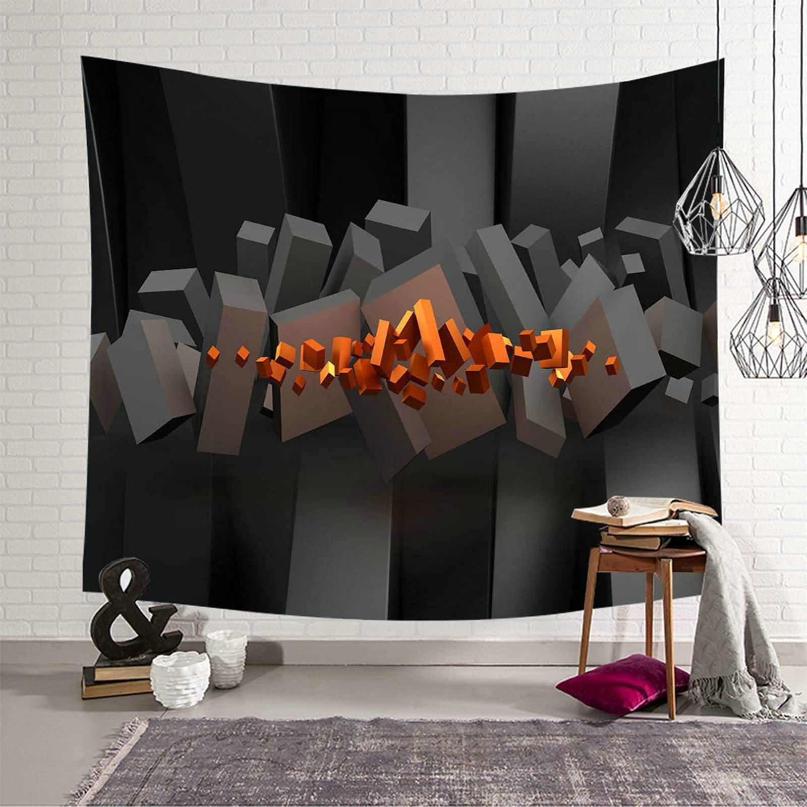 Tapiz de pared KnSam con diseño rectangular de poliéster ideal para cuartos