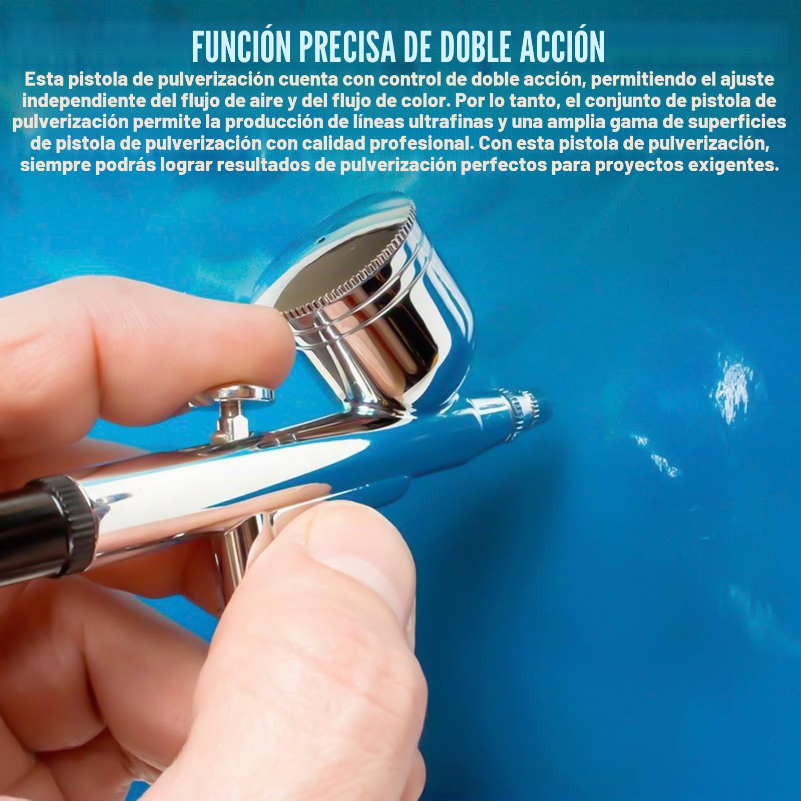 Kit de aerógrafo con compresor de aire portátil de 25 PSI con pistola de aerógrafo de doble acción + accesorios de limpieza para maquillaje, diseño de uñas, decoración de pasteles, modelado y tatuaje