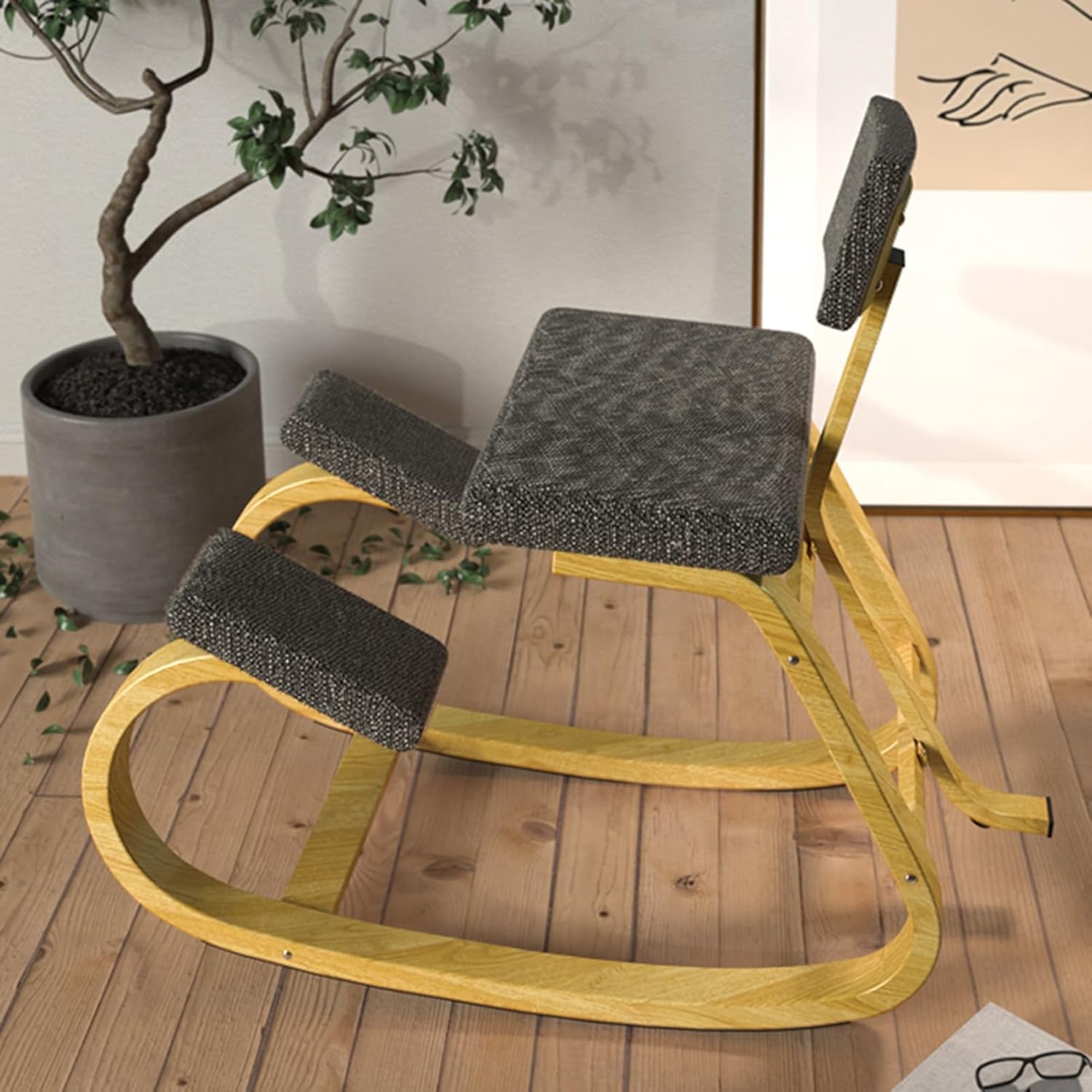Ergonomic Kneeling Chair with Back Support,Knee Support Chair,Relieve Back Pain & Improve Posture,for Home and Office(Color 2)