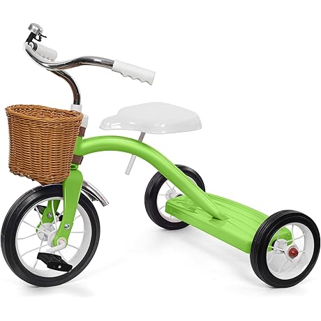 KRIDDO Classic All Metal Toddler Tricycle: Safe and Durable Ride for Curious Explorers
