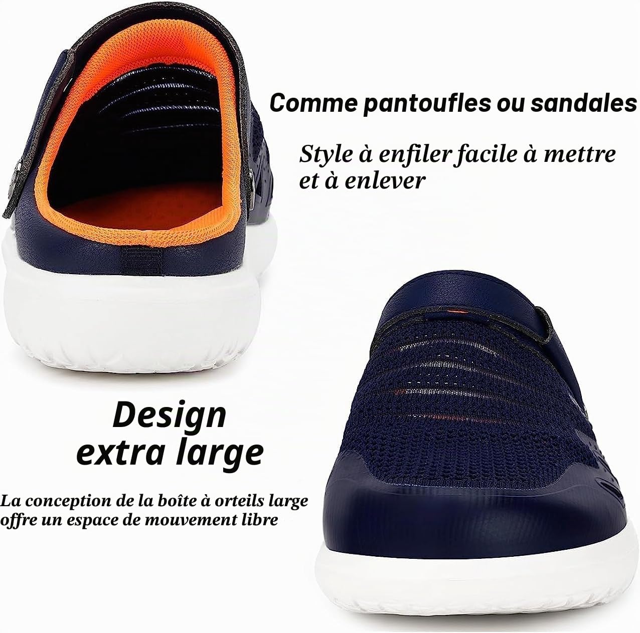 Eagsouni Sabots Mules Femmes Chaussures de Jardin Été | Respirant,Antidérapantes,Confortables,Légeres,orthopédiques,Sandales,clogs,plage Piscine