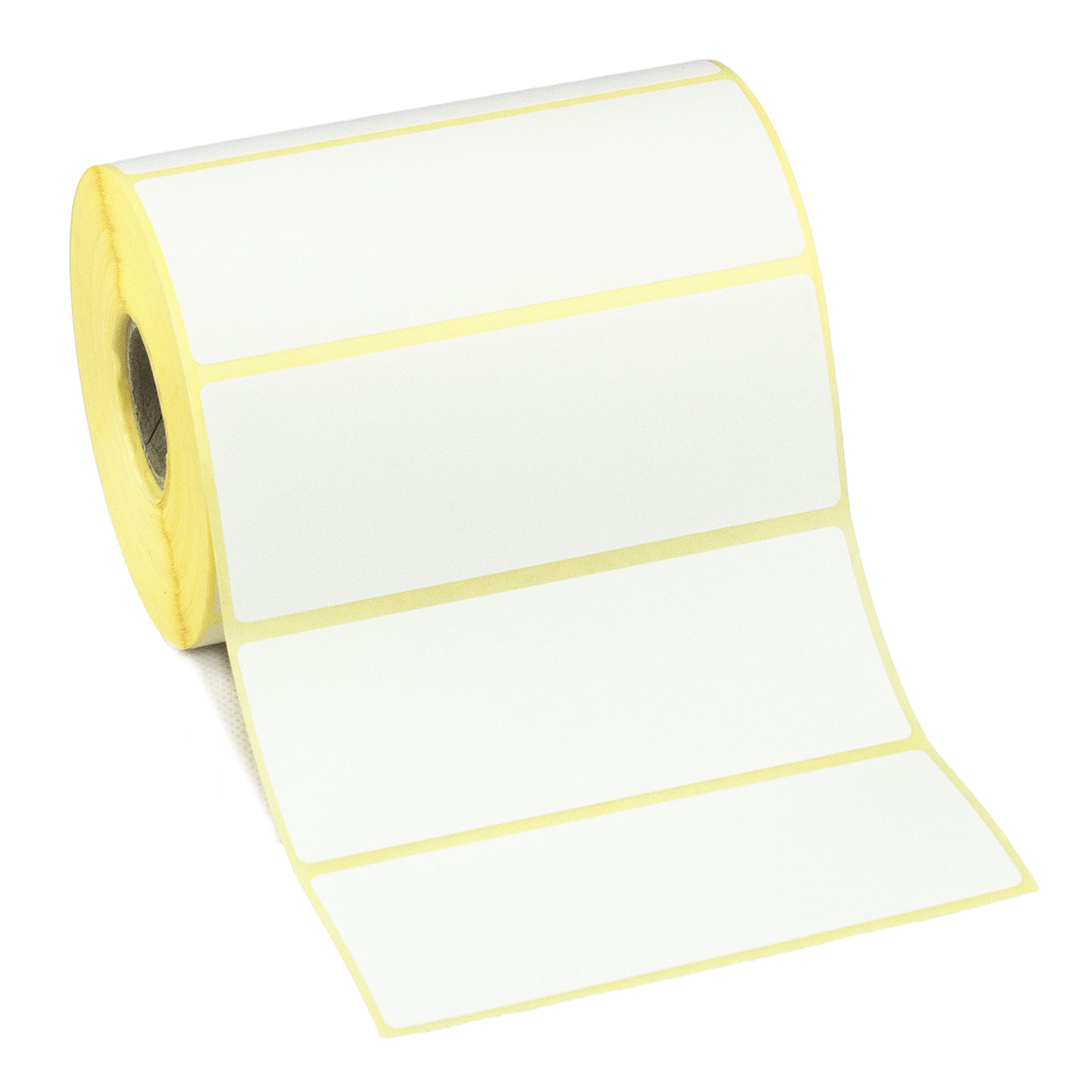 Megalabels - Zebra 6,000 Direct Thermal Labels (5 Rolls) - 89mm x 36mm Permanent Adhesive for GK420D