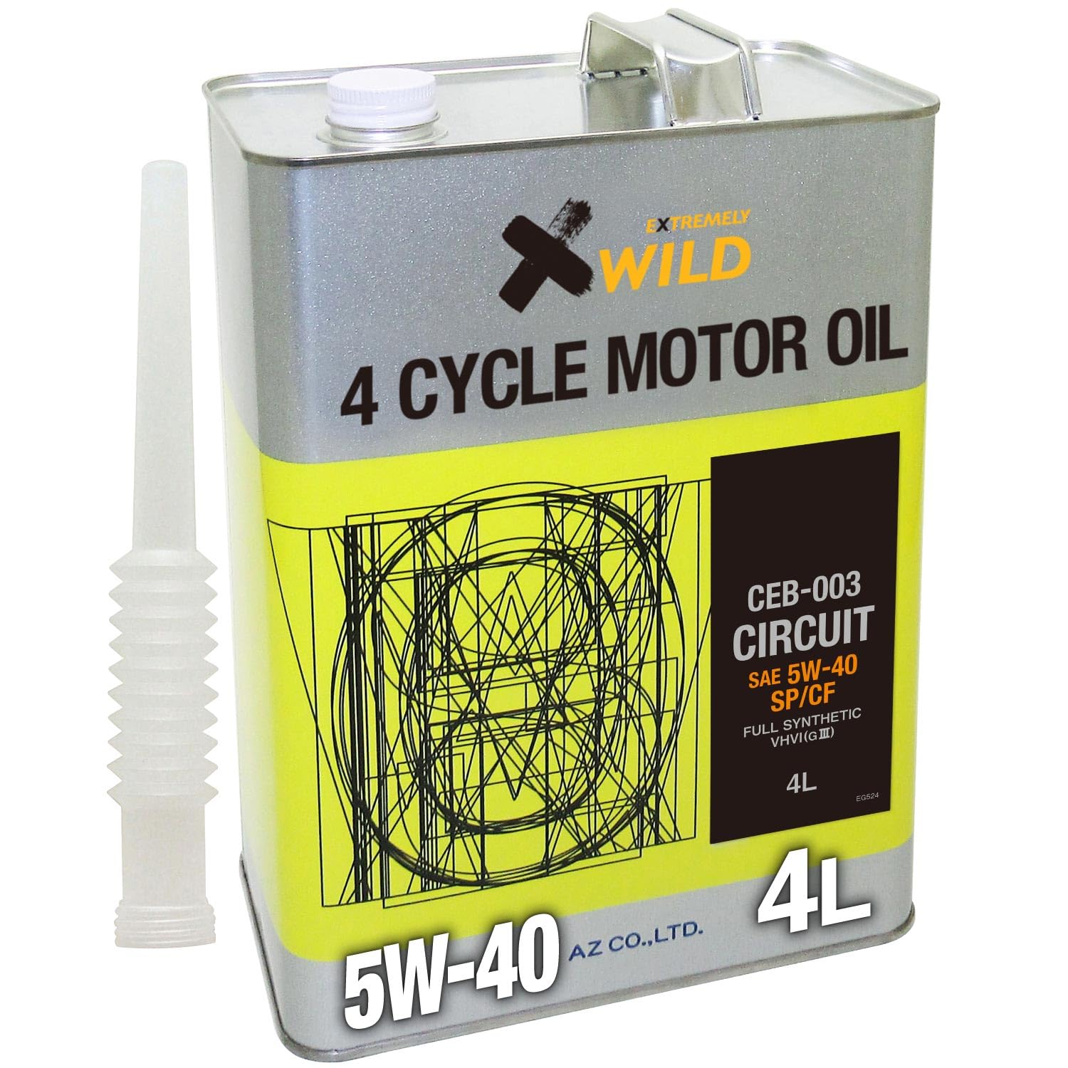 5W-40 エンジンオイル 4リットル　2缶セット te-4573512810017_5.jpg
