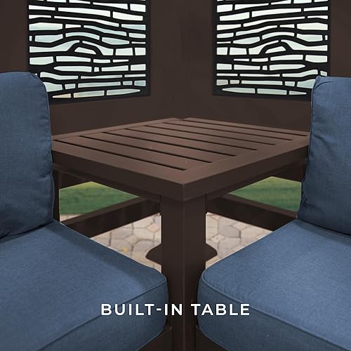 Miniatura 4 de Backyard Discovery Richmond - Pergola moderna de acero para cabaña