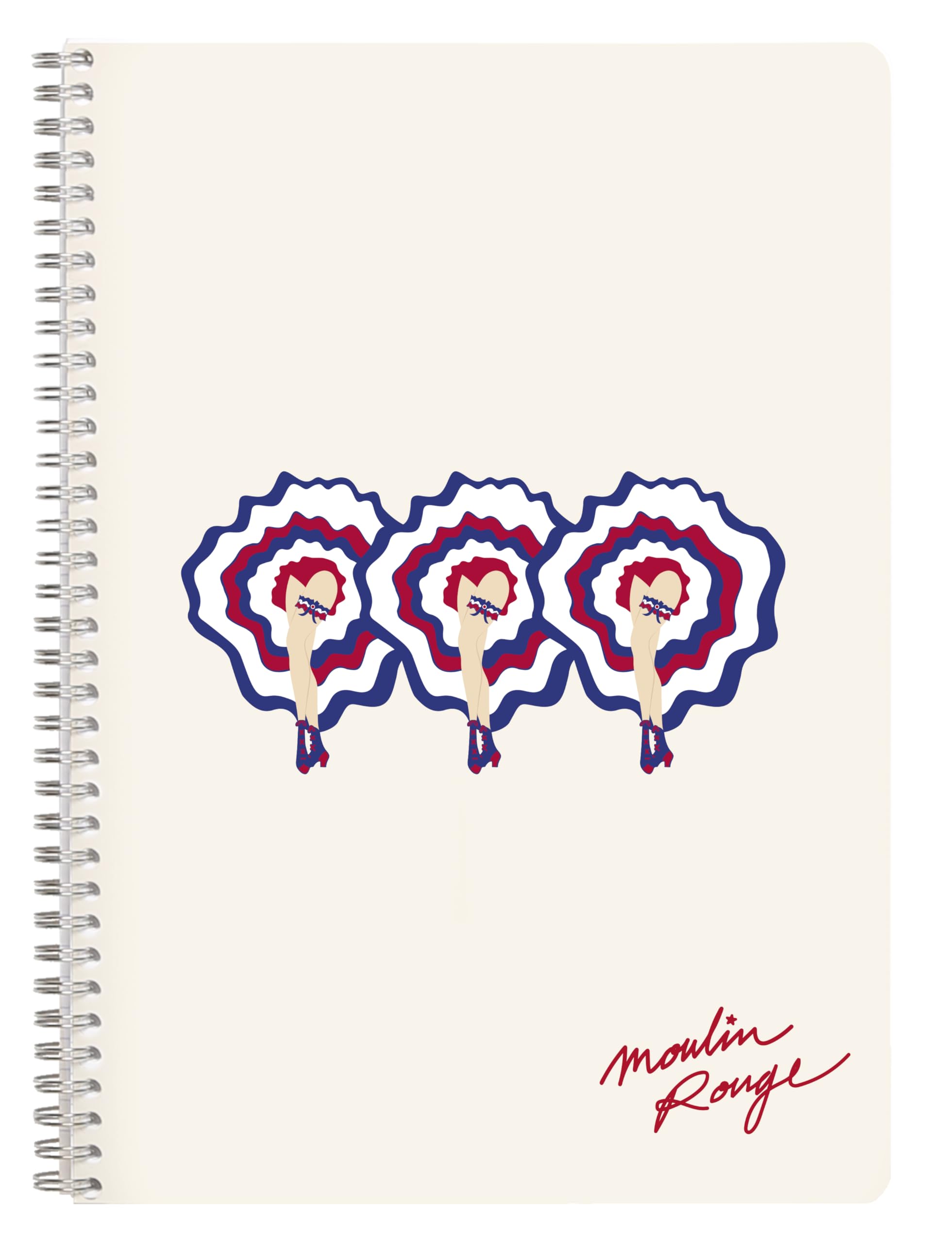Clairefontaine Moulin Rouge Wirebound Notebook A4