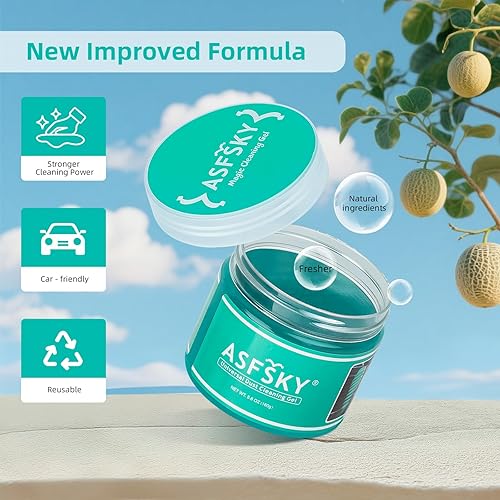 Miniatura 7 de ASFSKY Gel de limpieza para limpiador de polvo de automóvil, limo interior de automóvil para detallar masilla para polvo y suciedad en las esquinas,