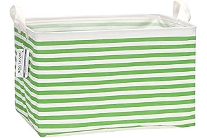 Sea Team Lime Green Canvas Basket