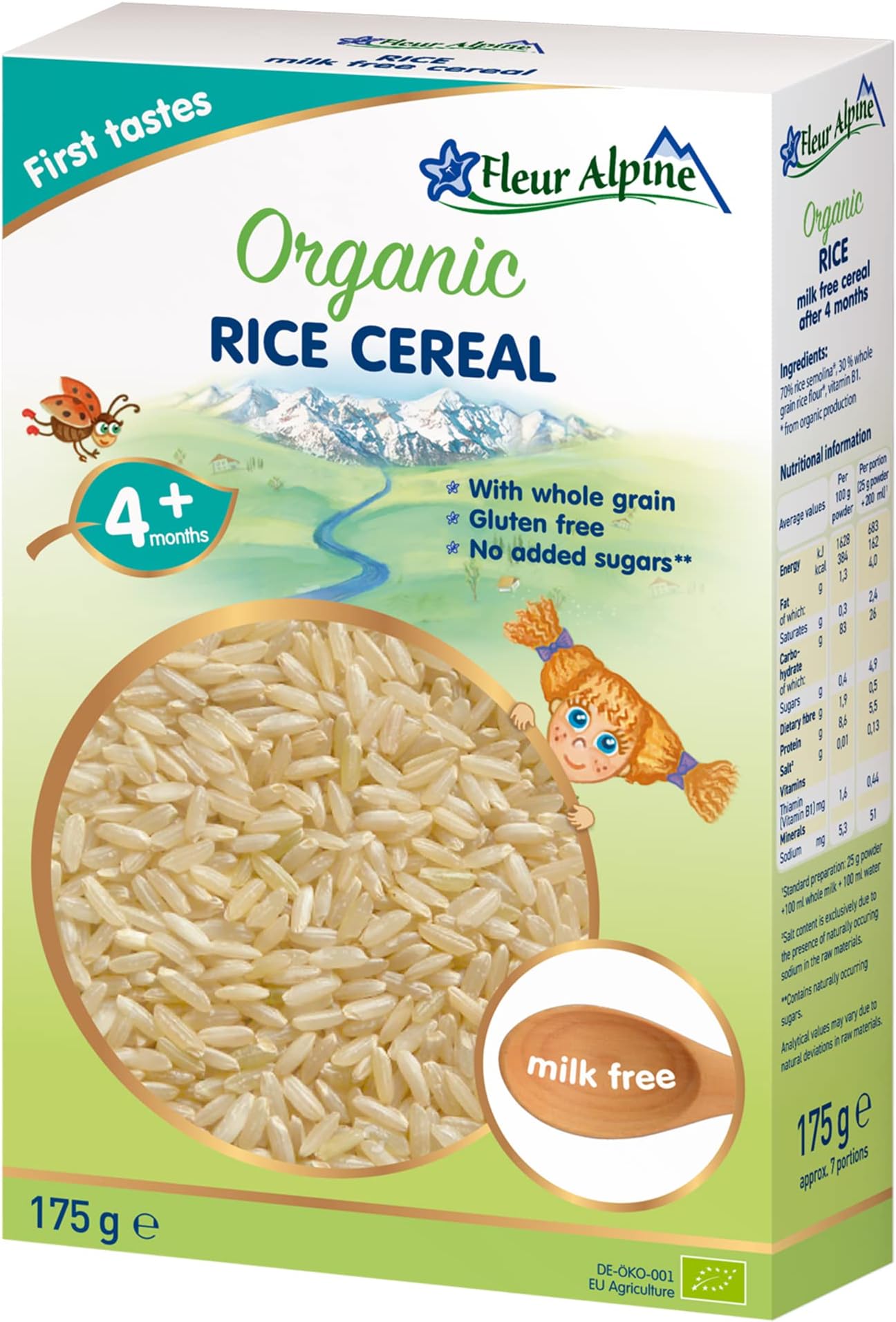 Organic RICE milk free cereal