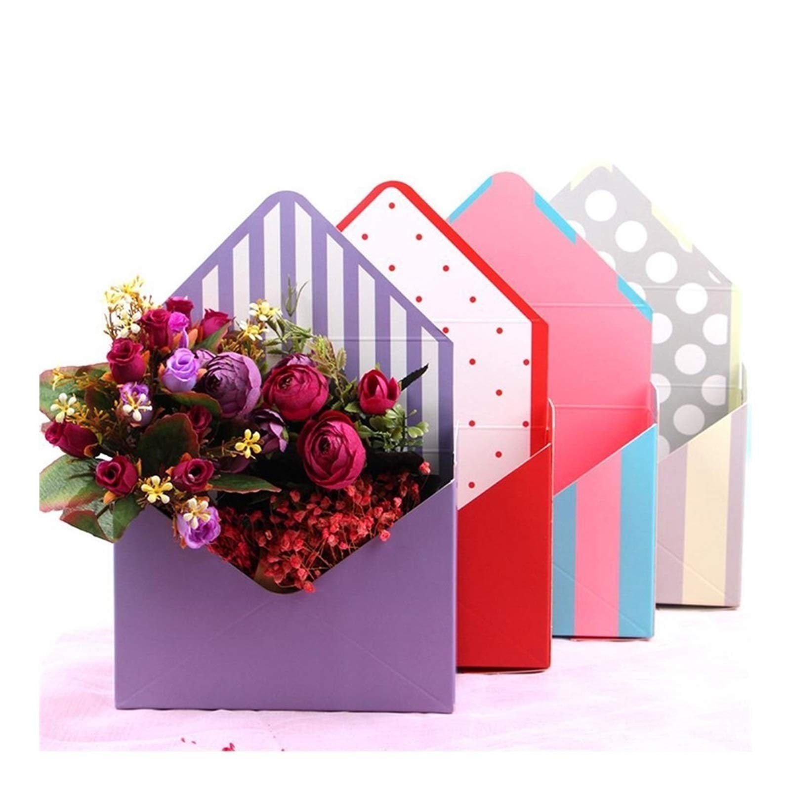Boîte emballage fleur romantique enveloppe pour emballer un cadeau