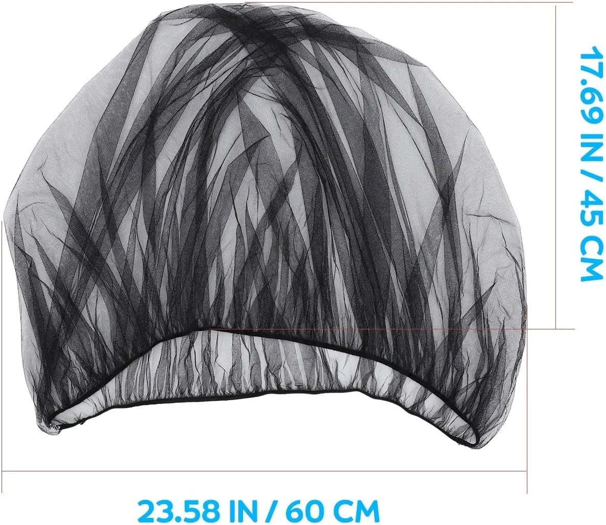 Mosquito Net for Stroller 2pcs Mosquito Net Black Elastic Edging Polyester Fabric Fits Infant Strollers Bug Protection Mesh