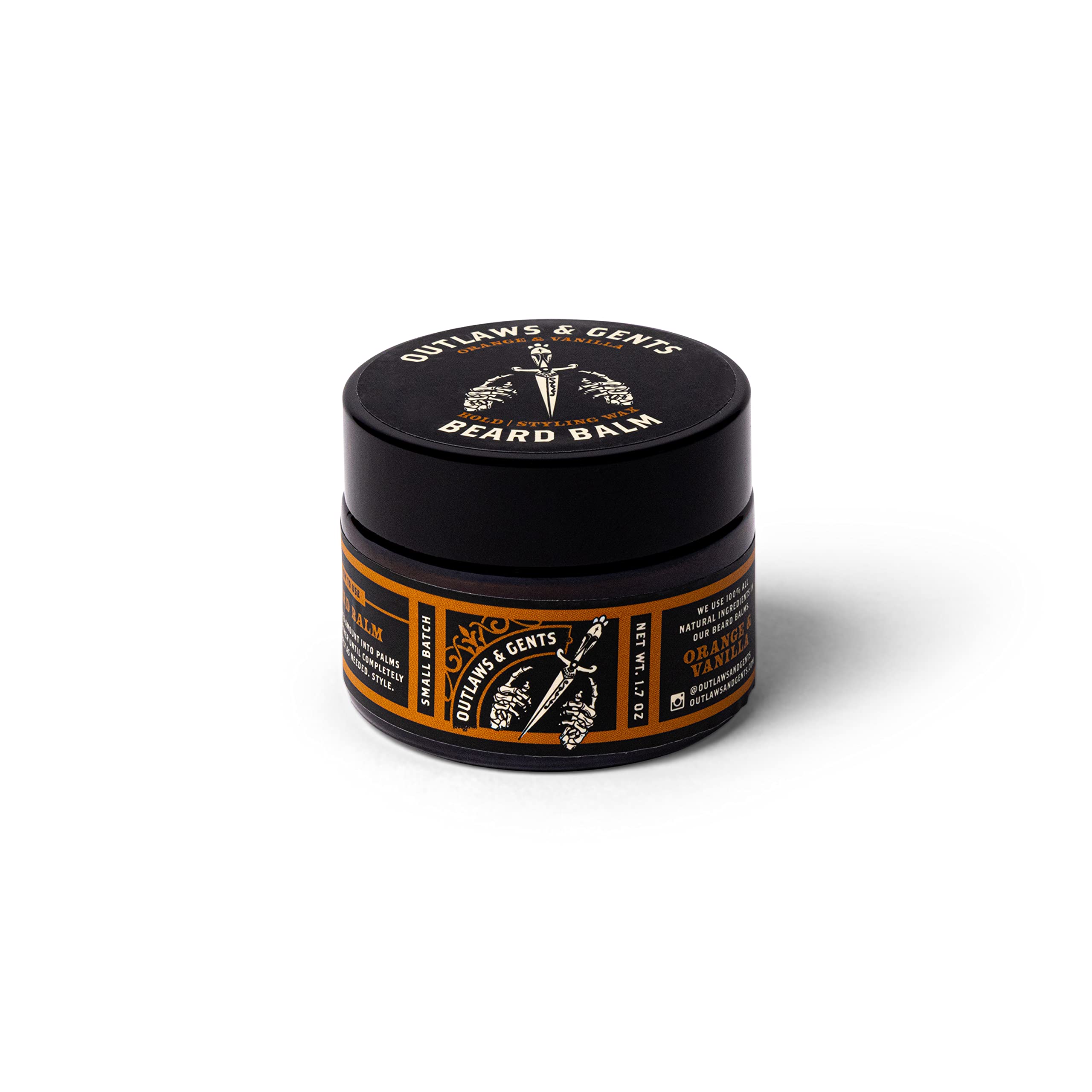 Outlaws & Gents Grooming Co- Beard Balm for Men – Tames, Softens & Styles – Natural Conditioning with Shea Butter, Argan Oil & Beeswax – Smooth Hold,