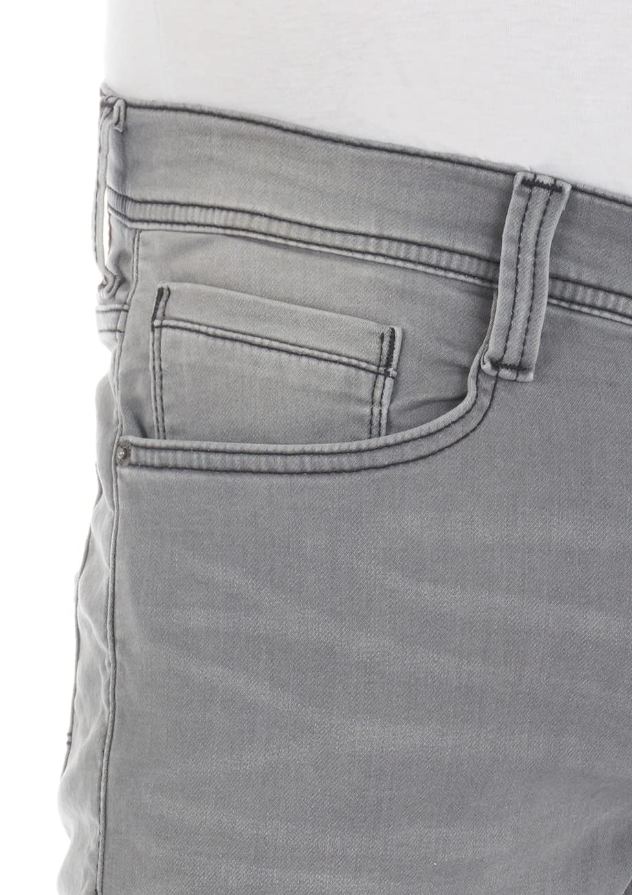 Mustang Jeans Herren Stretch lang Real X Oregon Tapered K Stretchhose Jeanshose Sweathose Denim Baumwolle – Bild 4