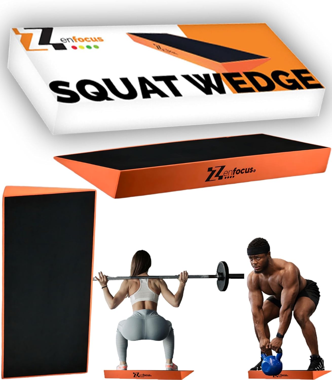 FV Squat Wedge Monobloc Slant Board for Squats, Strength and Knees Over Toes