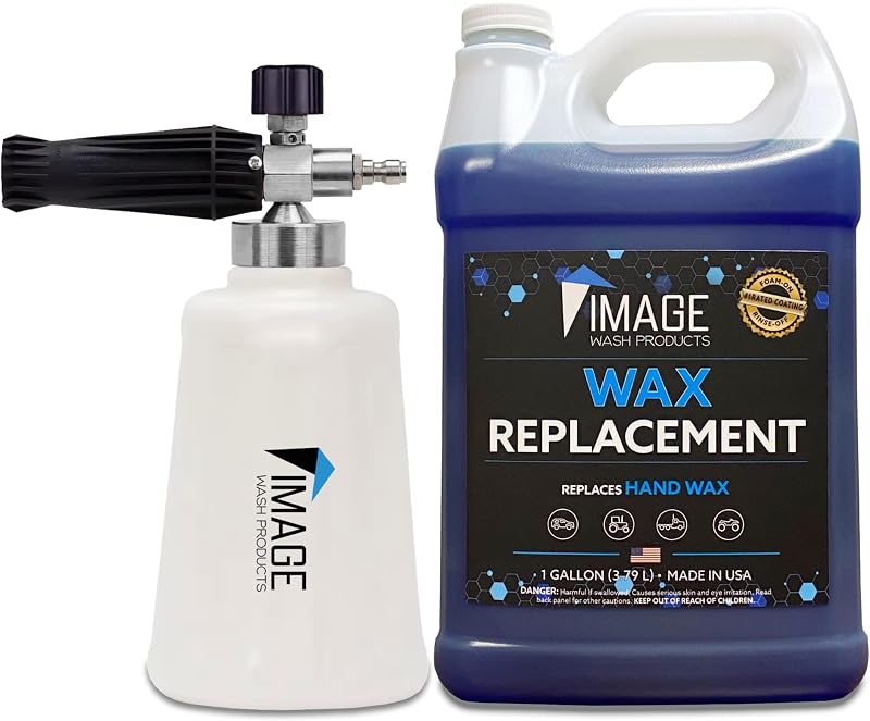 Cera automotiva espumável Image Wash Products para carros, caminhões, RVs, barcos, reboques e equipamentos – aplicação com espuma e enxágue, 3,79 L