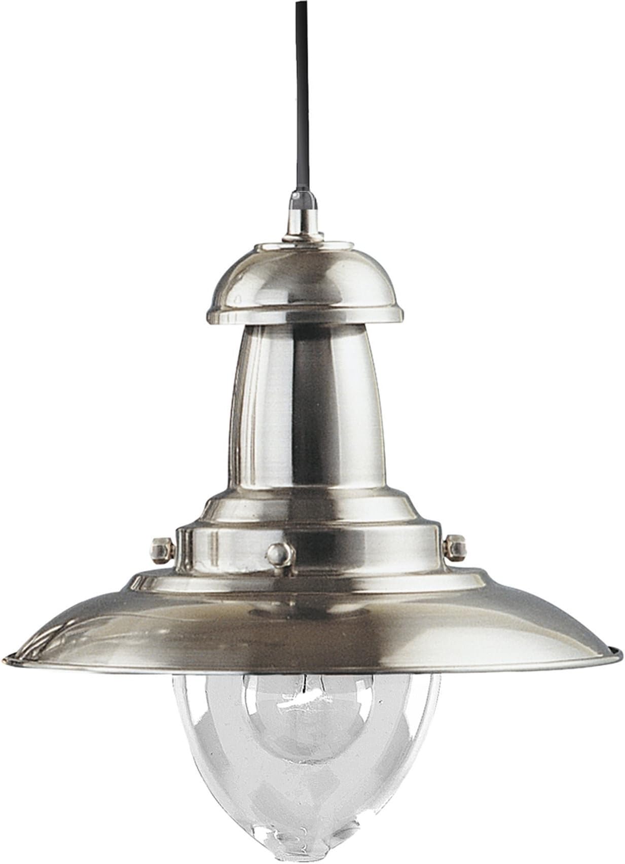 THLC Salcombe Satin Silver Fisherman Pendant Light/Lantern