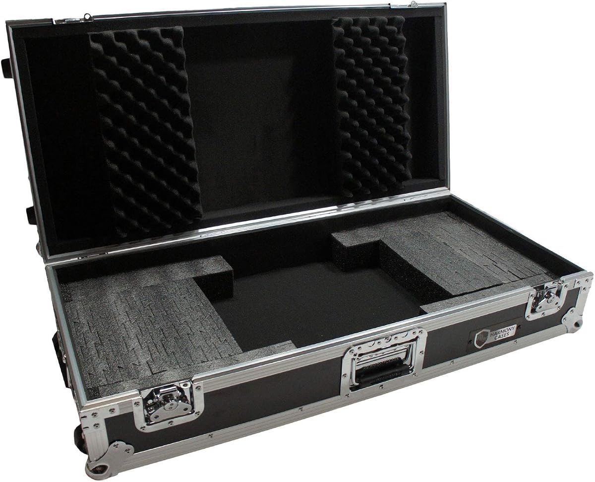 37-Key Keyboard Case Hard ATA Flight Protective 37-Note Fit Harmony Cases | Compact gig transport, rugged shell guards controls, easy carry for mobile musicians, tour-ready build for small synths