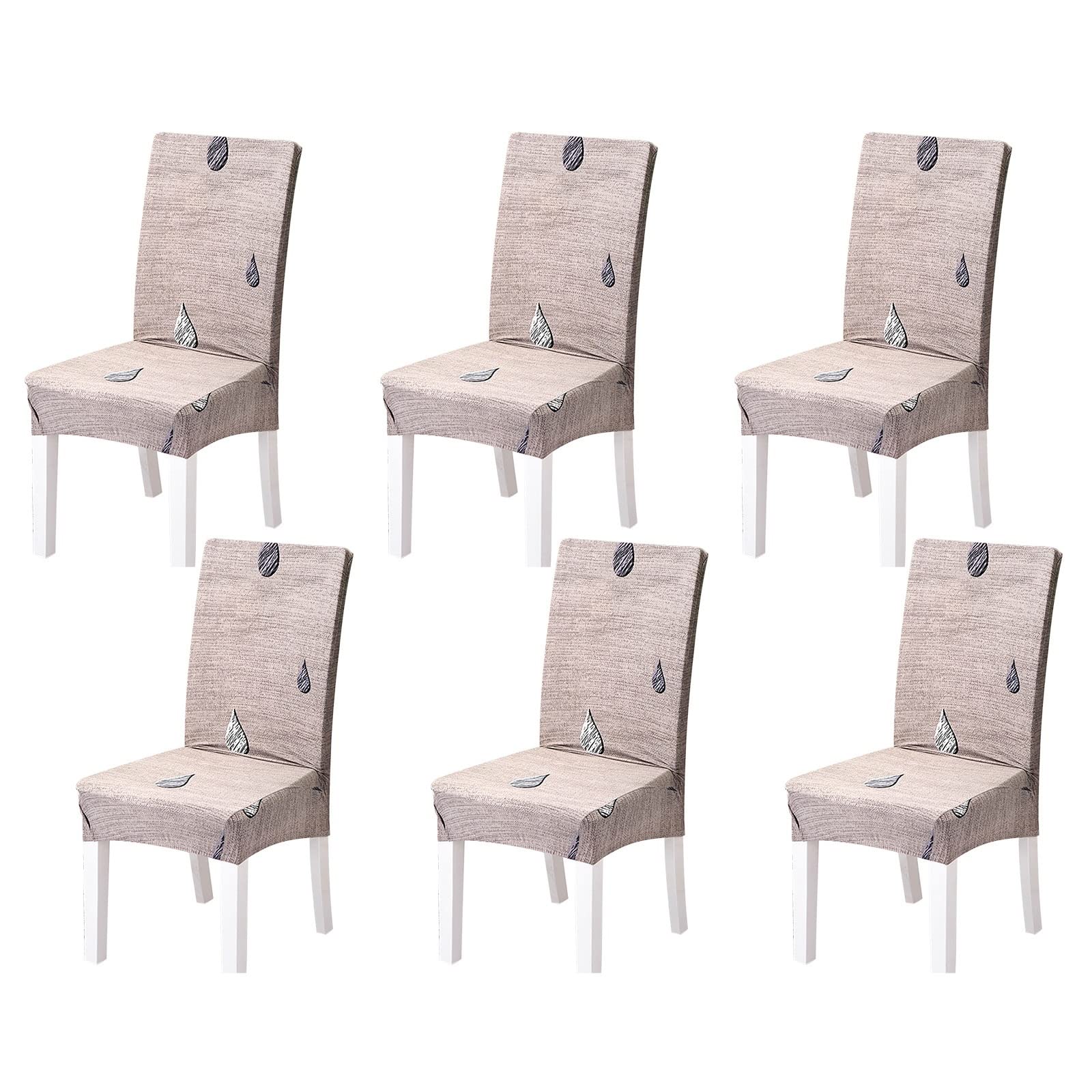 Housse de chaises KnSam un design raffiné en spandex effet goutte d'eau