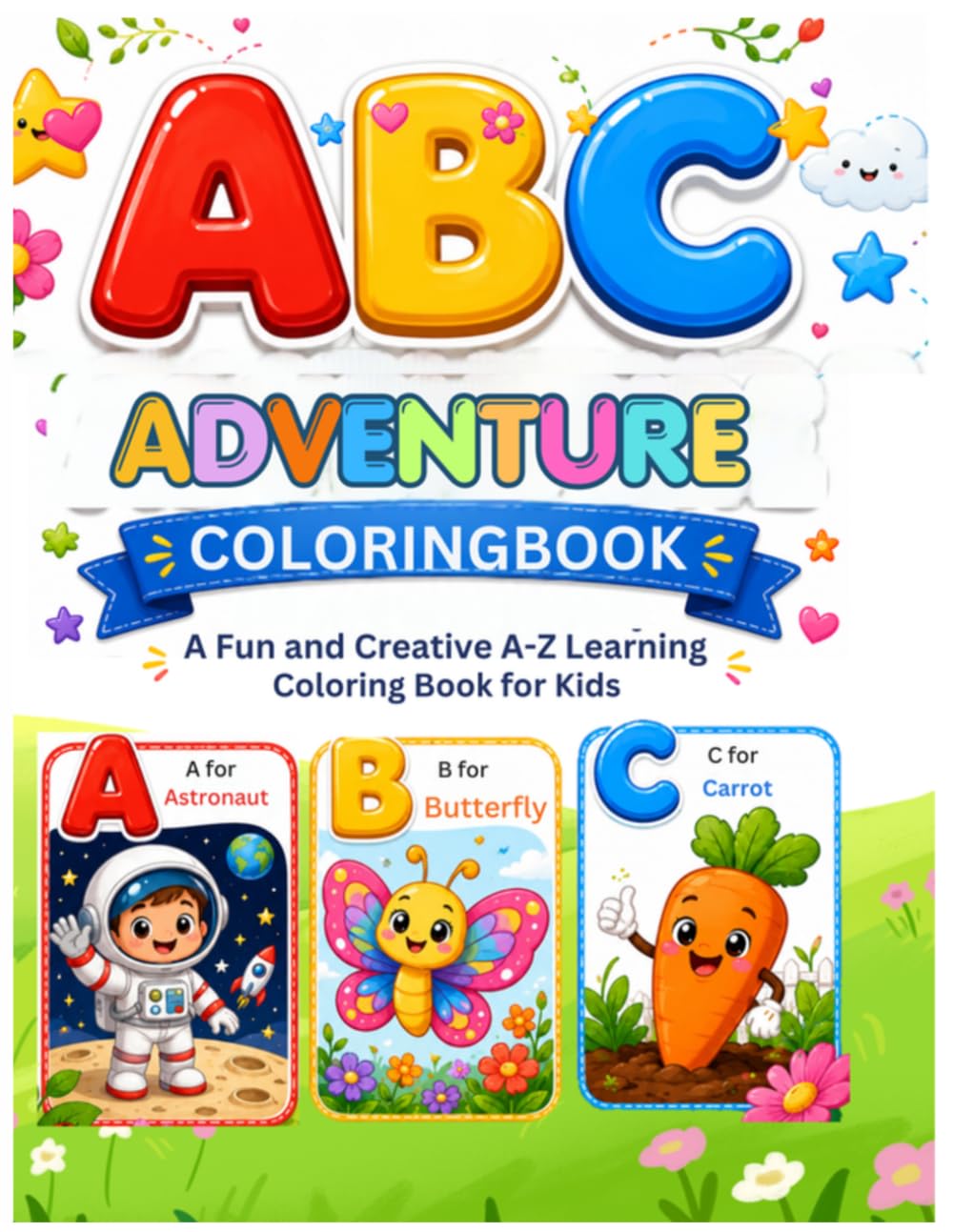 ABC Adventure Coloring Book: A Fun and Creative A–Z Learning Coloring Book for Kids