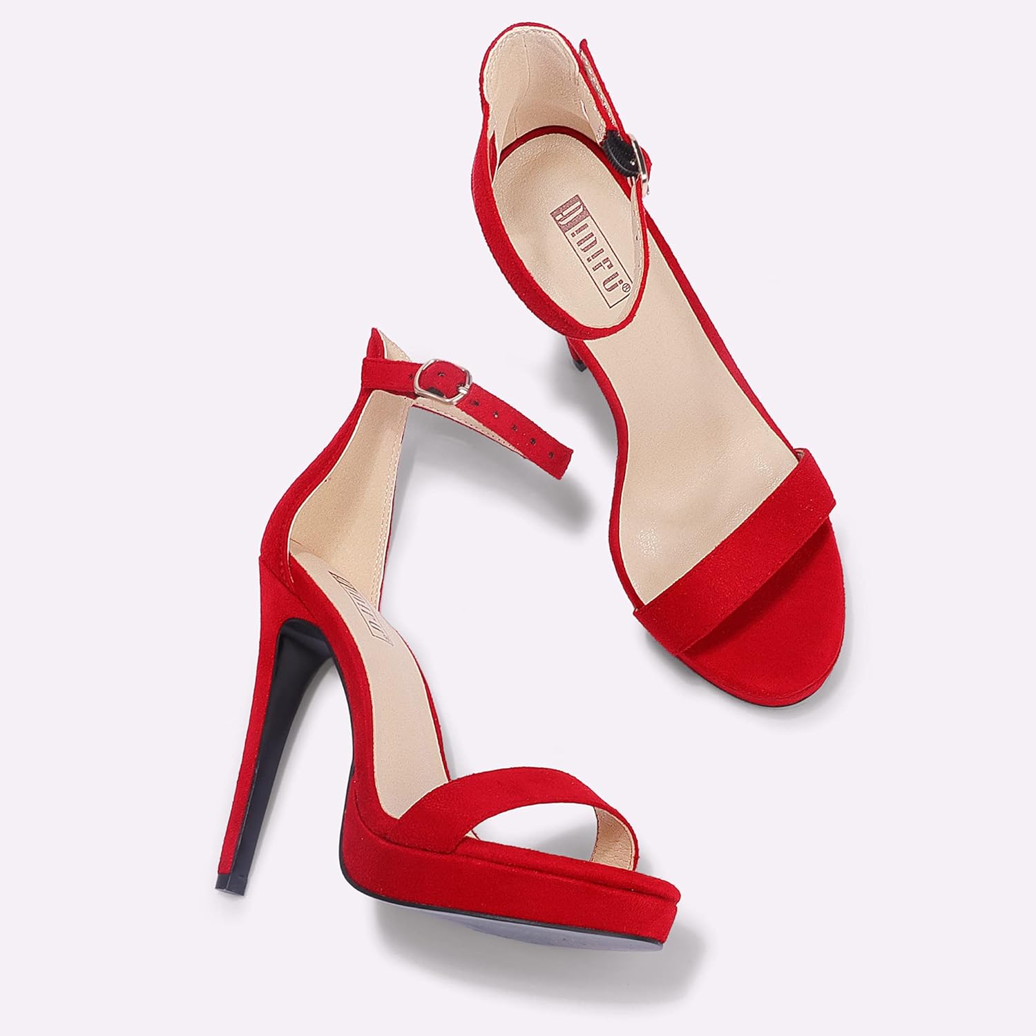 IDIFU Women's Stiletto High Heel Sandals Platform Open Toe Ankle Strap Dress Shoes for Women Bride Ladies in Wedding Bridal Party Homecoming - Image 6