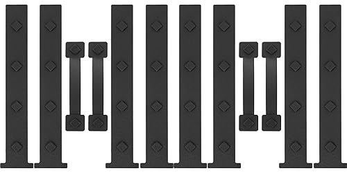 HILLMASTER 2 Pack Magnetic Garage Door Decorative Hardware, 12 Pieces