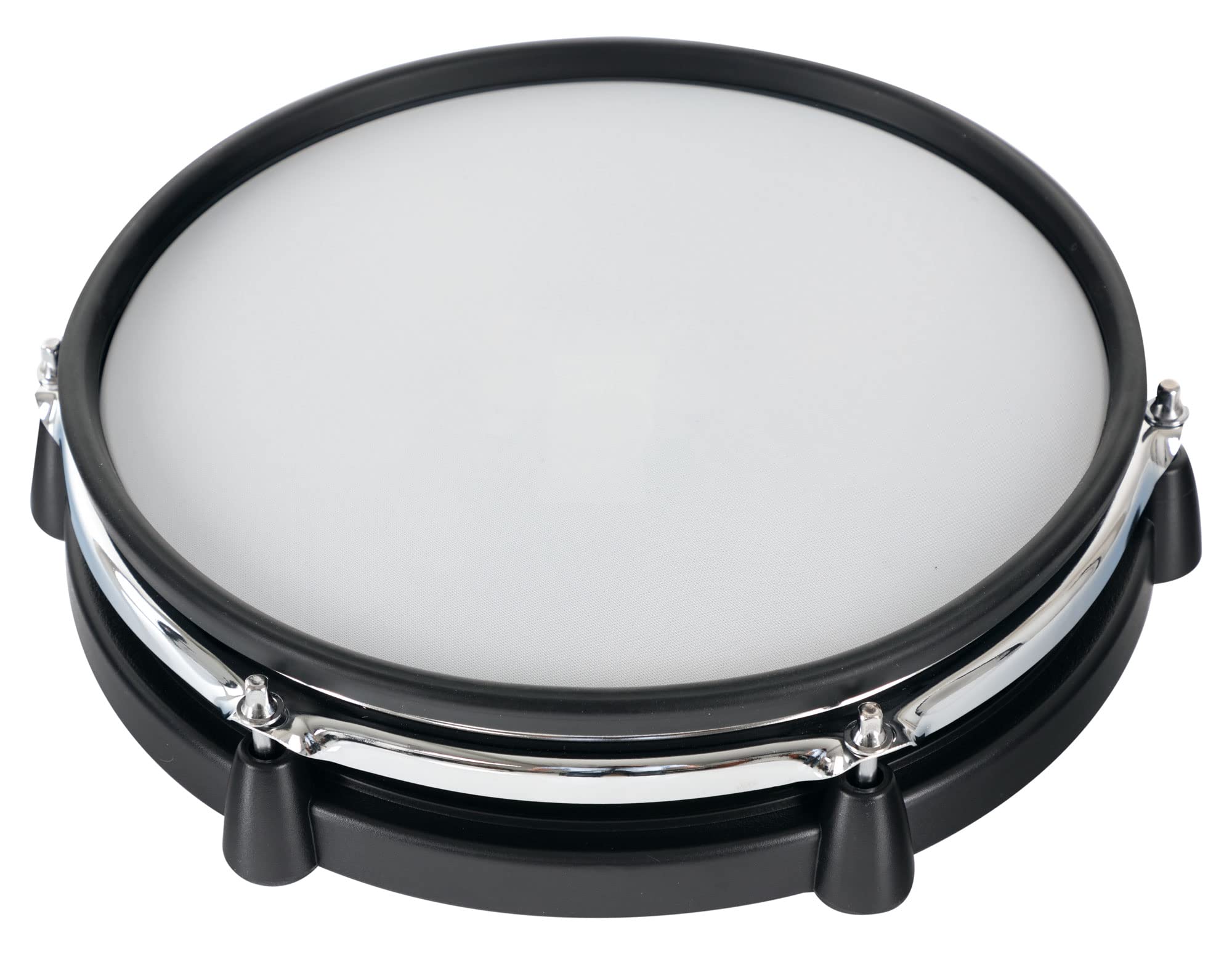 XDrum MP-10 Mesh Pad 10" (E-Drum, Mesh Head, Pelle in Tessuto, Dual Zone, Funzione Rim Shot, Sensazione di Gioco Naturale, Compatibile Roland, incl. Supporto)