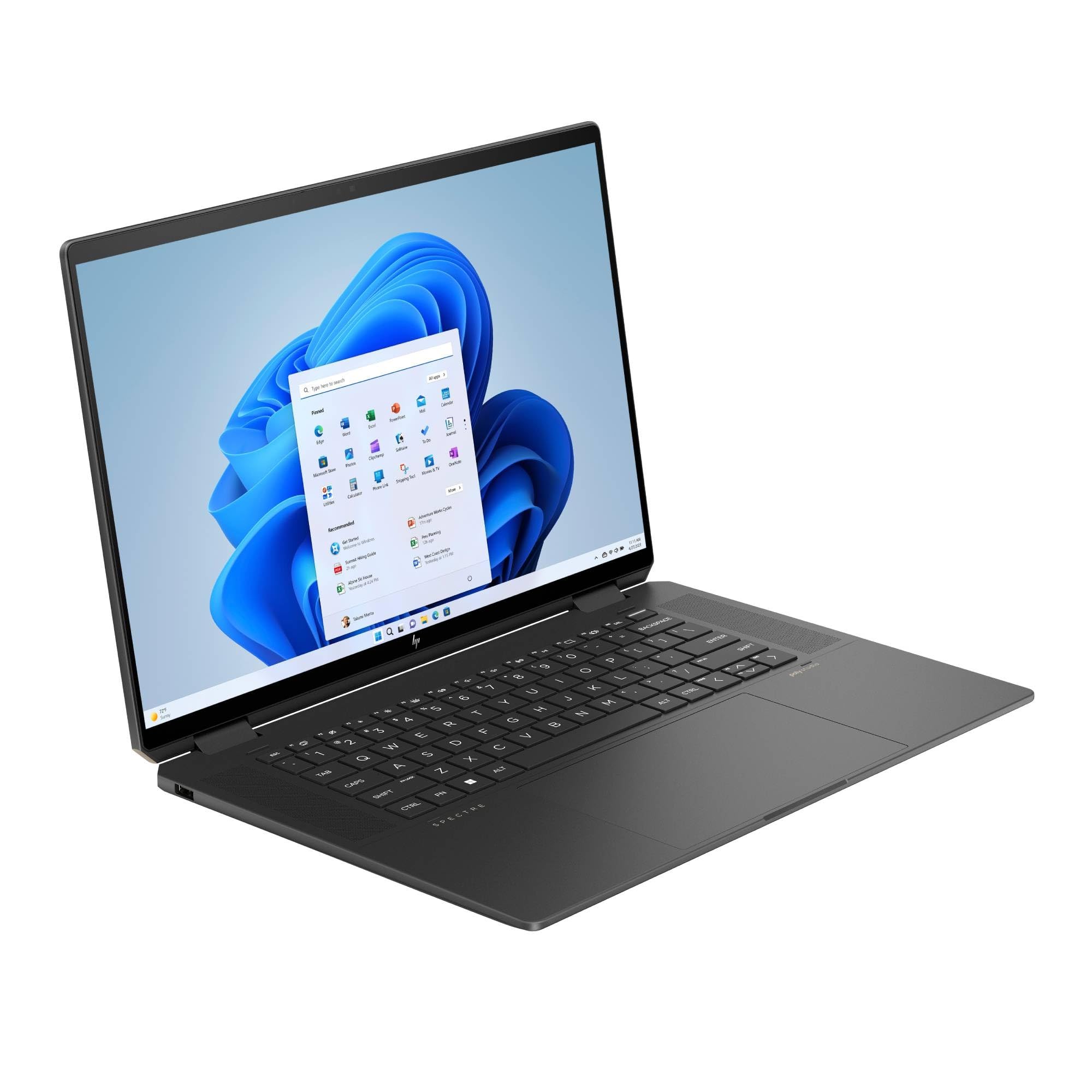 HP Spectre x360 Ordinateur portable convertible 2 en 1 | Intel Core Ultra 7 155H avec IA intégrée | Écran tactile IPS WQXGA 16" | RAM 16 Go | SSD 1 To | Intel Arc Graphics | Win11 | Clé copilot QWERTZ
