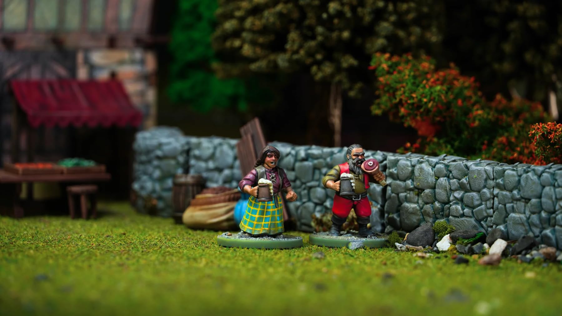 Wargames Atlantic: Fantasia classica - abitanti del villaggio (2) Elfi e nani