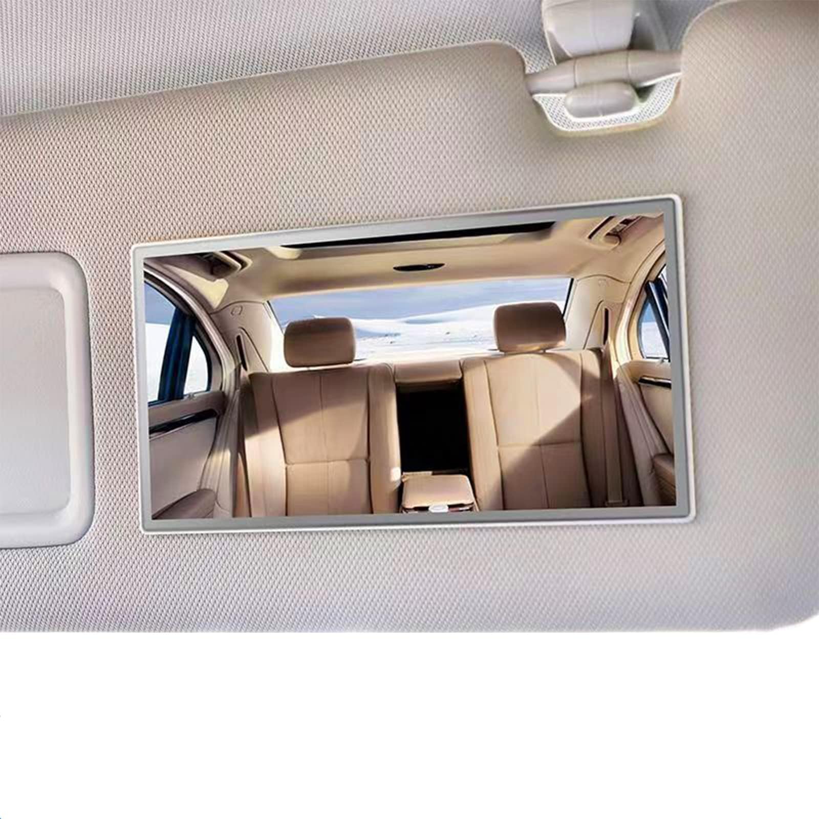 Car Sun Visor Mirror, Vehicle Cosmetic Makeup Mirror, Automotive Self