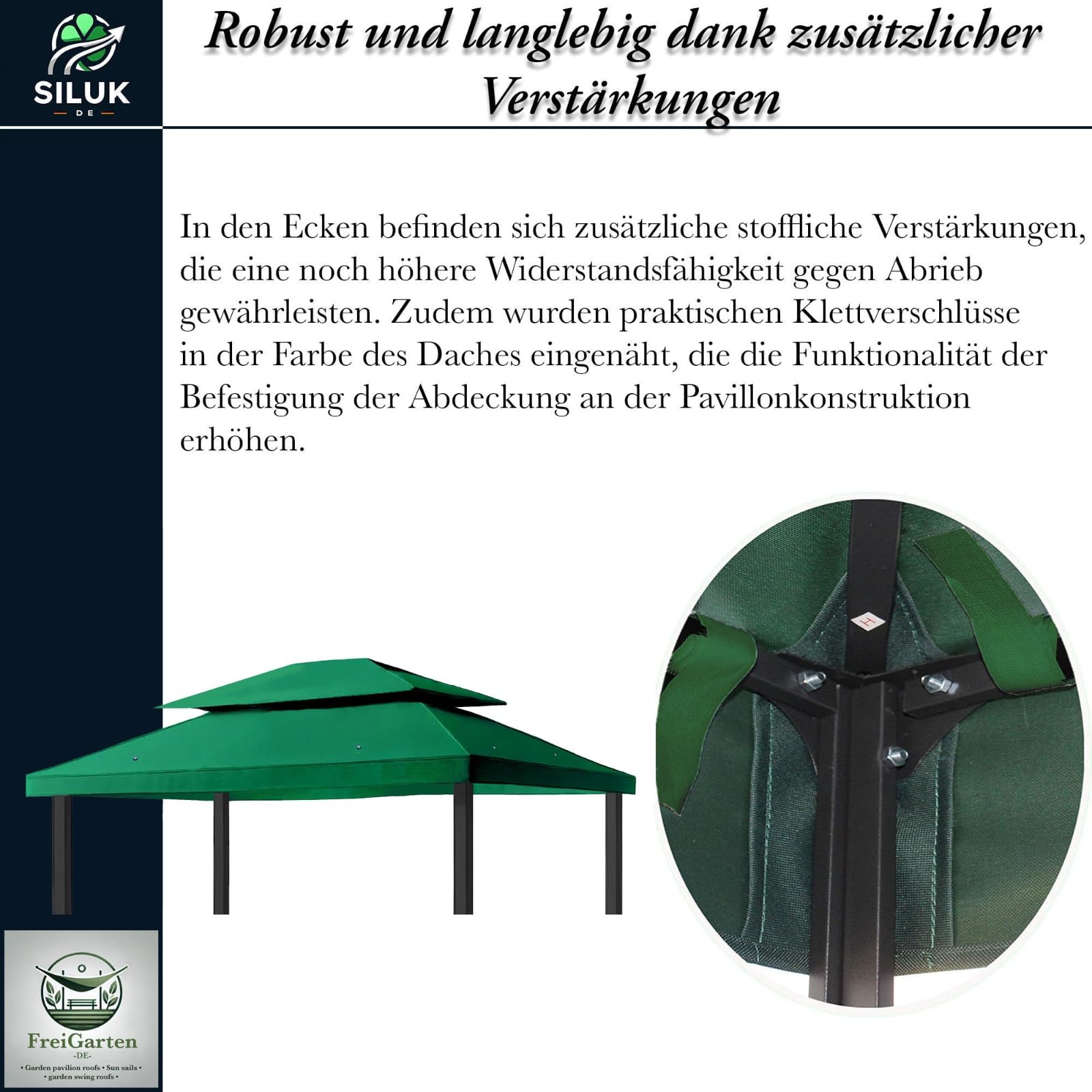 Tetto di ricambio per gazebo 3 x 4 m, impermeabile, materiale: PVC Panama Soft 370 g/m² ultra spesso, modello 5
